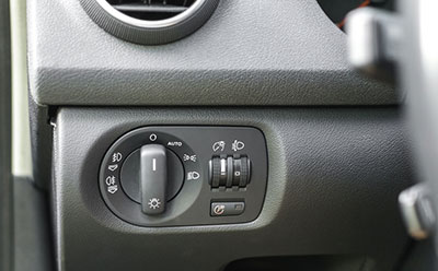 Car light control panel