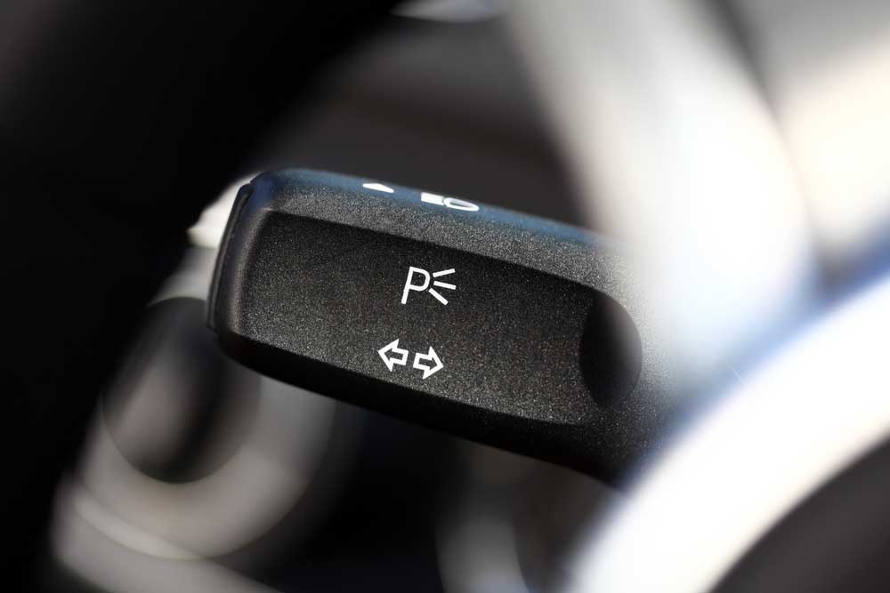 Turn signal button