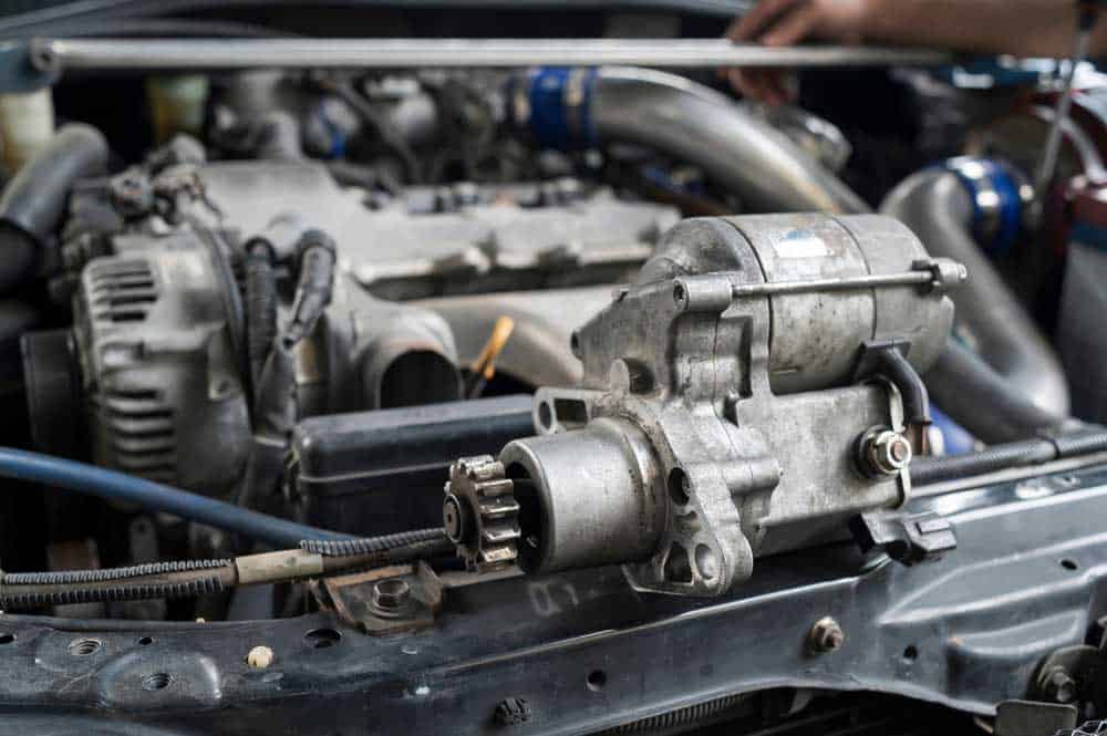 A Car Starter Motor.