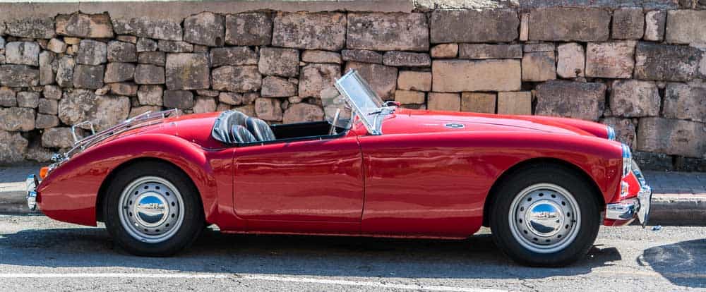 An MG MGA Mark II classic car