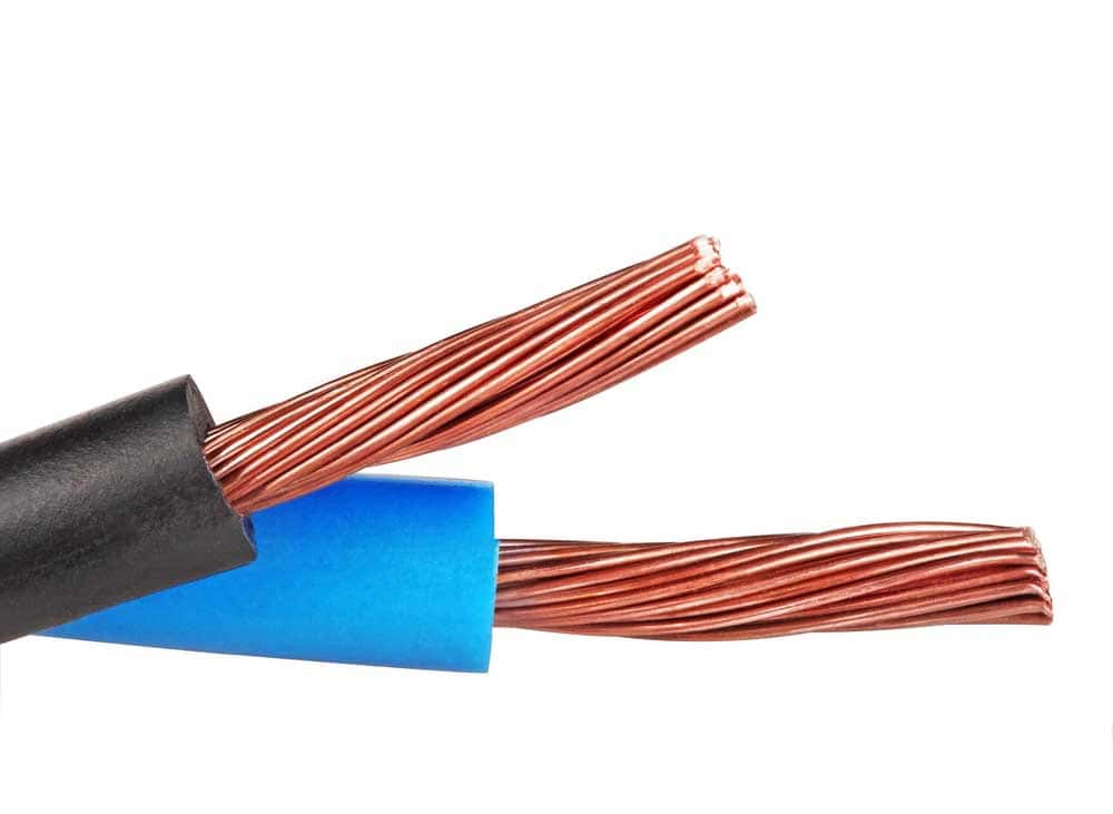 Insulated stranded copper wires