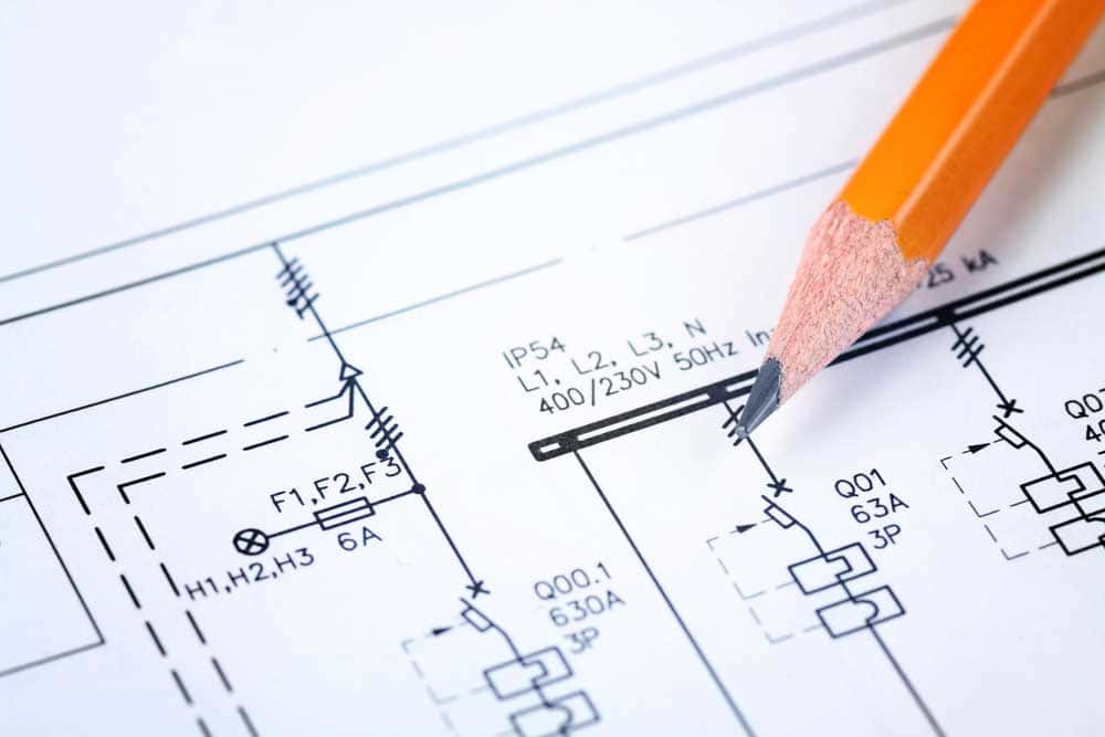 An electrical schematic