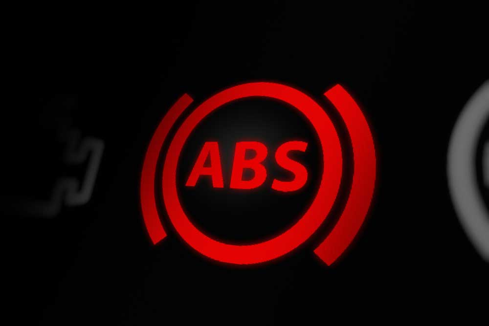 The ABS dashboard warning light